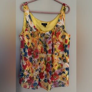 SPENSE size XL Floral Tank Top in vibrant colors.